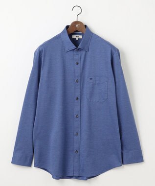 JOSEPH ABBOUD 【キングサイズ・ストレッチ・洗える】コンパクトジャージーシャンブレー ダルブルー系