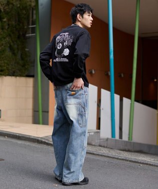 WEGO グラフィックBIG　T（長袖） ブラック