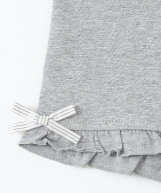 ANY KIDS 無地/総柄 1分丈スパッツ ライトグレー（無地）