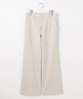 自由区 L 【WEB限定カラーあり・撥水加工・洗える】TRギャバストレート パンツ ベージュ