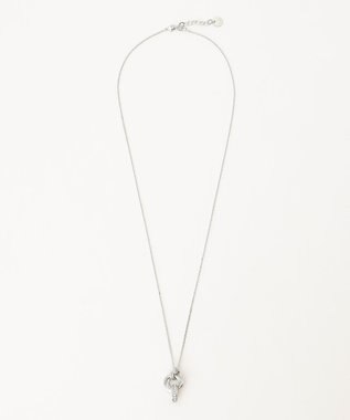 J.PRESS LADIES ビジューリング ネックレス シルバー系