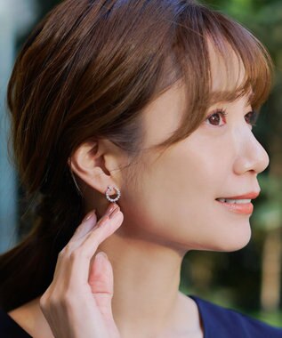Tiaclasse 【金属アレルギー対応】ストーンサークルピアス シルバー