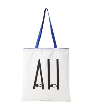 AMERICAN HOLIC カラーハンドルホリホリトートバッグ Blue