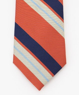 J.PRESS MEN 【JAPANESE TWILL&REPPE STRIPE COLLECTION】レジメンタル ネクタイ オレンジ系2