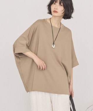 AMERICAN HOLIC 異素材コクーンプルオーバー Mocha