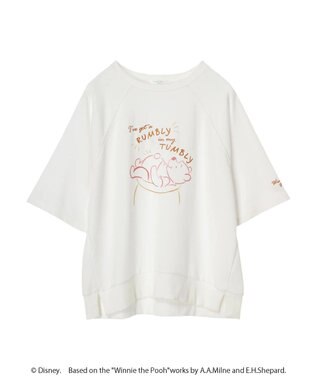 Green Parks Ｗｉｎｎｉｅ　ｔｈｅ　Ｐｏｏｈ／７分袖プルオーバーⅡ White