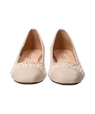 Bridget Birkin 【Bridget Birkin】レースチュール切り替えパンプス ベージュ雑材