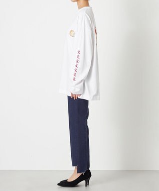 NAVE タブチ×NAVE プリント長袖Tシャツ ホワイト系