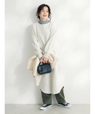 CRAFT STANDARD BOUTIQUE ピグメントツイル　Ｗタックリラックスパンツ Khaki