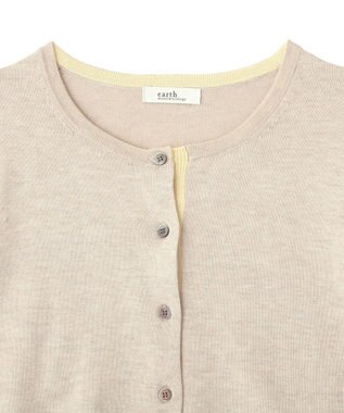 earth music&ecology 【予約】カラーコンビニットカーディガン ベージュ