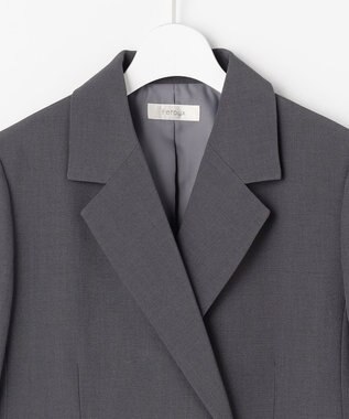 Feroux 【先行予約】パール釦テーラード ジャケット グレー系