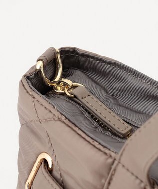 J.PRESS LADIES 【2way】ボンディングキルト バッグ ブラウン系