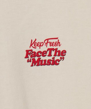 WEGO 【ユニセックス着用ITEM】フロッキーロゴBIGロンT（LS） ホワイトアイボリー