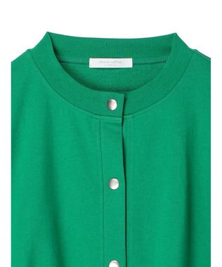 Green Parks ミニ裏毛オーバーサイズカーディガン Green