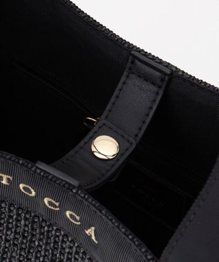 TOCCA SIDE RIBBON BASKET かごバッグ ブラック系