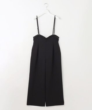 Feroux フリルデザイン・サス付きパンツ ブラック系