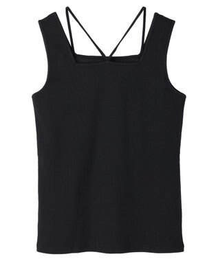 Green Parks マルチストラップテレコタンク Black