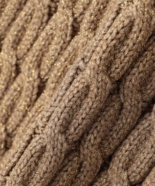 uncrave 【手洗い可】グロッシー ニット スカート（uncrave WHITE） ゴールドベージュ