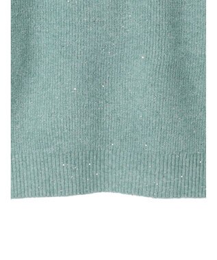 Green Parks ・Ｐｅｔｉｔ　Ｆｌｅｕｒ　ラメ＆スパンコールニット Green