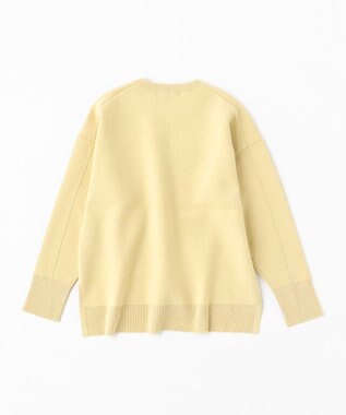 UNFILO 【洗える】スポンジ ニット プルオーバー イエロー