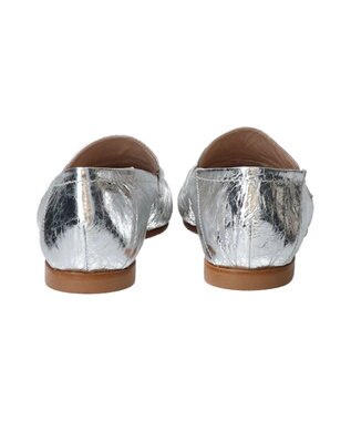 INTER-CHAUSSURES 【INTER-CHAUSSURES】ラウンドトウベーシックローファー シルバー