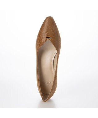 Riz raffinee <Riz raffinee>Vカットリザードプリントパンプス キャメルカタオシ