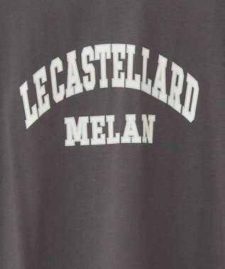 Green Parks 袖折り返しカレッジＴシャツ Charcoal Gray