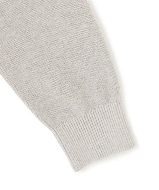 J.PRESS YORK STREET 【UNISEX】コットンベーシック カーディガン ライトグレー系