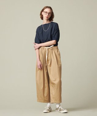 J.PRESS YORK STREET 【UNISEX】バギーフィットパンツ ベージュ系