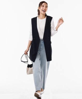 UNFILO BEAUTY MOVE ミドルジレ ネイビー