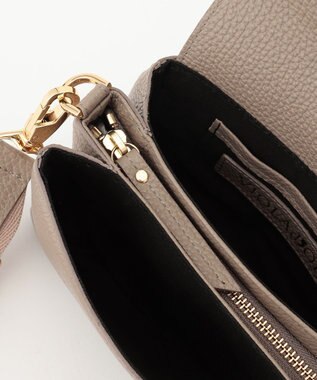 23区 VIOLAdORO シュリンレザー ミニショルダーバッグ ベージュ系