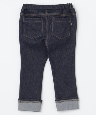 組曲 KIDS 【80-100㎝】デニムニット パンツ ネイビー系