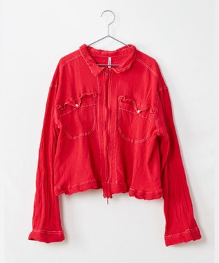 crêprie tsumori chisato creperie FRONT ZIP JACKET クレプリ フロントジップジャケット RED