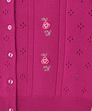 TOCCA 【洗える！】TINY ROSE KNIT カーディガン ピンク系