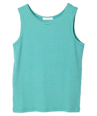 Green Parks ボーダーリブタンクトップ Green