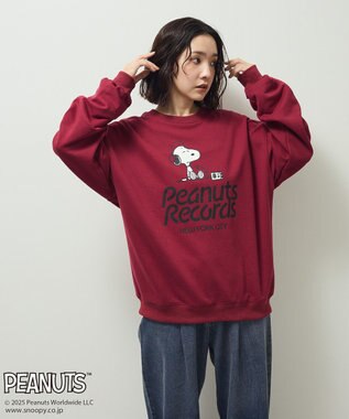 Green Parks ■PEANUTS ヘッドフォンスウェット Bordeaux