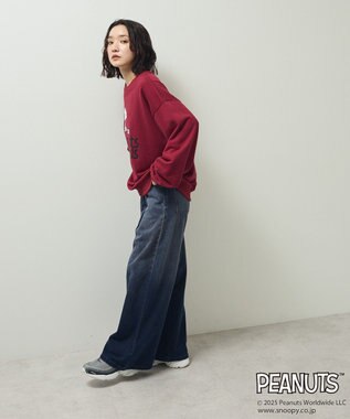 Green Parks ■PEANUTS ヘッドフォンスウェット Bordeaux