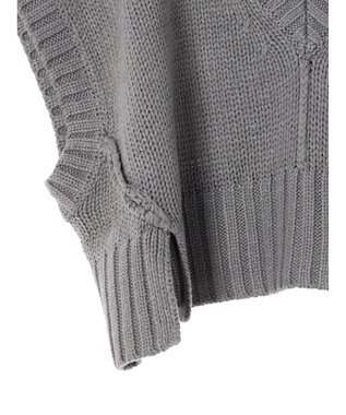 Green Parks ・ＳＵＧＡＲ　ＳＰＯＯＮ　ショートニットベスト Gray Mixture