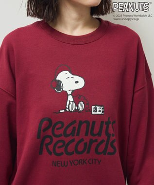 Green Parks ■PEANUTS ヘッドフォンスウェット Bordeaux