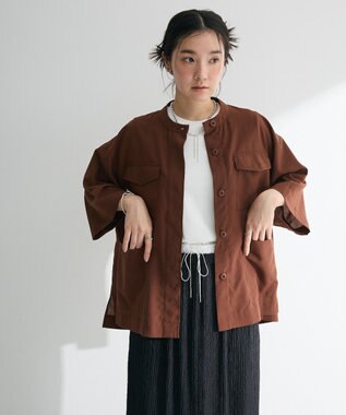 Green Parks ミリタリーシャツジャケット Brown