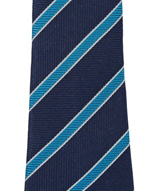 MIKI HOUSE HOT BISCUITS 【ミキハウス】 ストライプ柄ネクタイ(ポケットチーフ付) 紺
