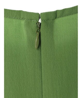 Green Parks AnriettMusee ノースリーブタックペプラムブラウス Green