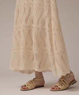 GRACE CONTINENTAL クロシェレーススカート キナリ