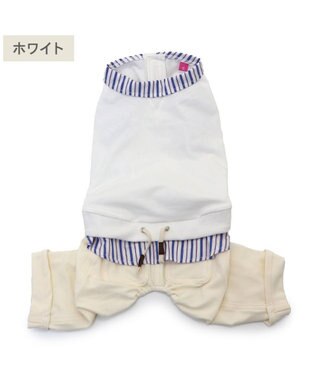 PET PARADISE ペットパラダイス ベスト パンツつなぎ 《ホワイト》 小型犬 ホワイト×ホワイト