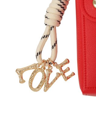 earth music&ecology リップケース付きマルチハートチャーム Red