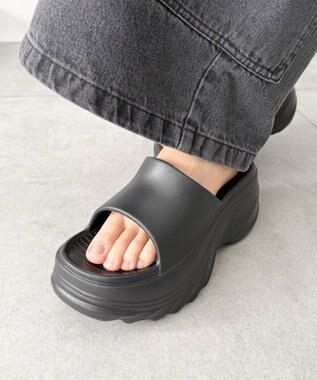 WEGO 厚底デザインラバーサンダル