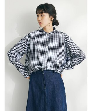 CRAFT STANDARD BOUTIQUE バックフリルシャツ Gingham Check