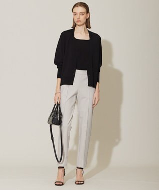 ICB 【洗える】シルクヴィスコースハイゲージ プルオーバー ブラック系