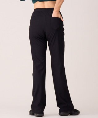 Chacott マイクロリブブーツカットパンツ ブラック