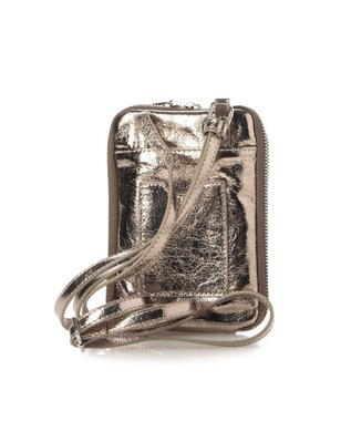 UNBILLION cachecache メタリックマルチミニショルダー ダークシルバー